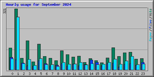 Hourly usage for September 2024